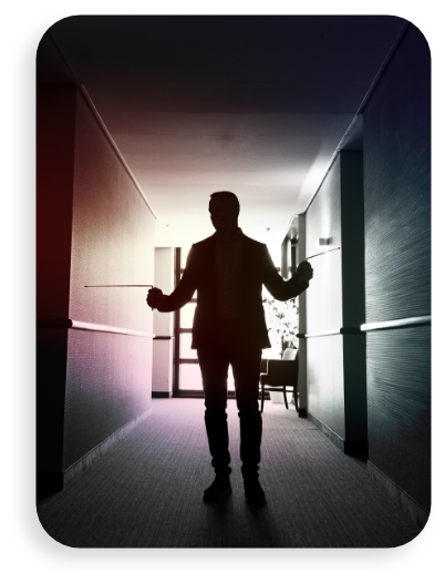 Bedrijfsruimte silhouet
